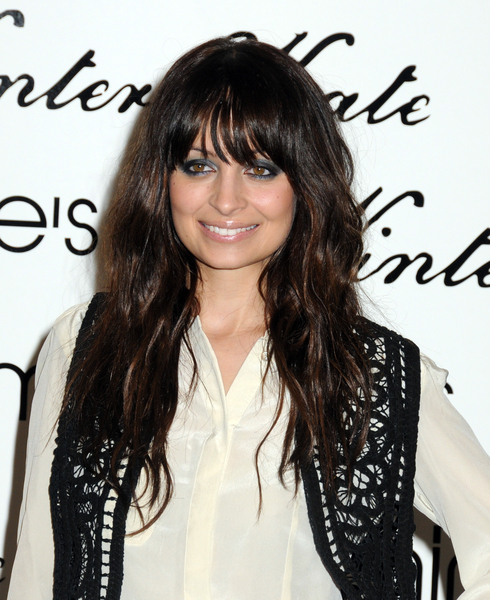 nicole richie brown hair 2010. Nicole Richie with Long Brown