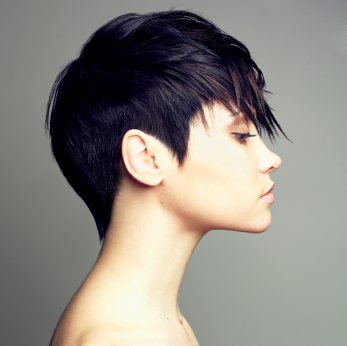 Edgy Black Hairstyles on This Edgy Boy Short Hairstyle Has Angles And A Choppy Feel